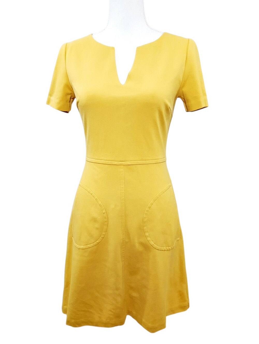 Boden Carolyn Yellow Ponte Dress 6